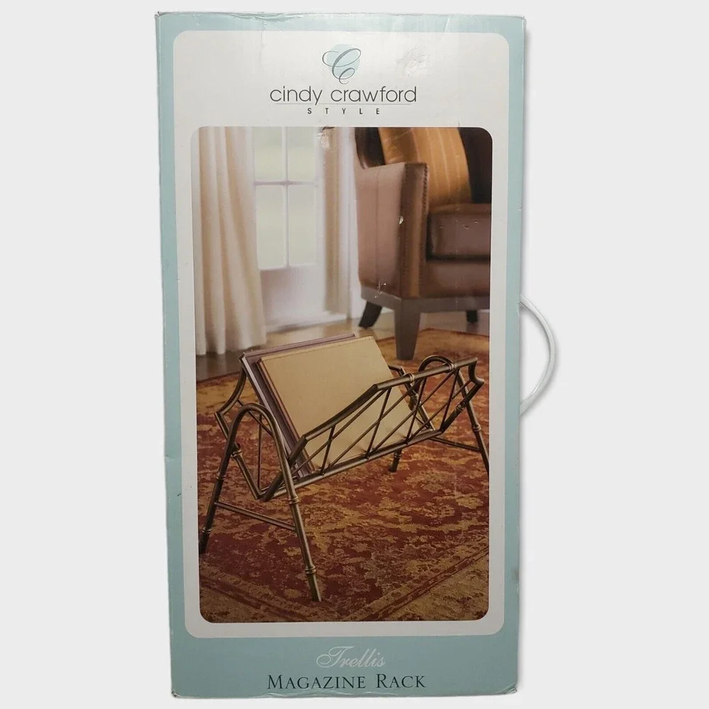 Asian Inspired Styling Cindy Crawford Style Trellis Magazine Organizer Rack